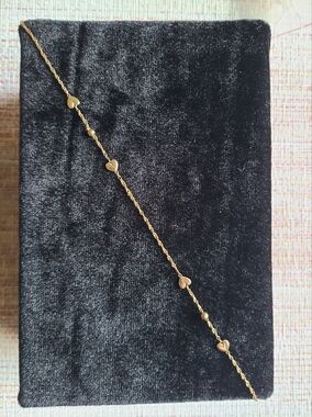 9.5" 14k Gold Anklet - Delicate